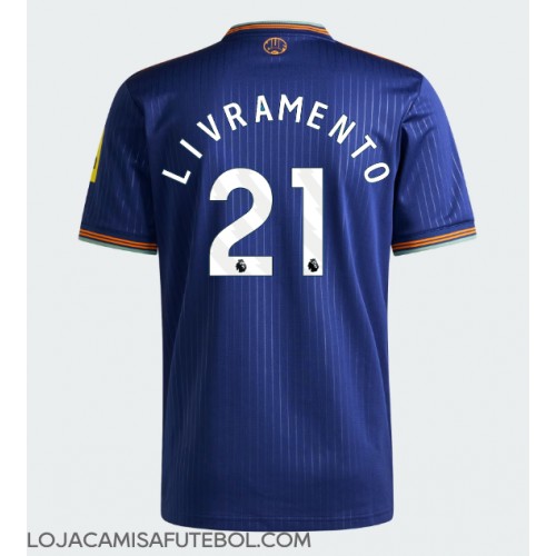 Camisa de Futebol Newcastle United Tino Livramento #21 Equipamento Alternativo 2025-26 Manga Curta